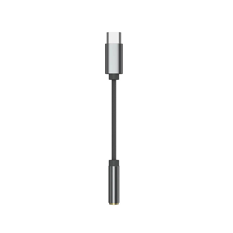KZ AM01 Cable Type-C to 3.5mm Audio Adapter Line 32bit/384kHz Hi-Fi DAC + IC Amplifier Dual Chip Earphone Audio Cable