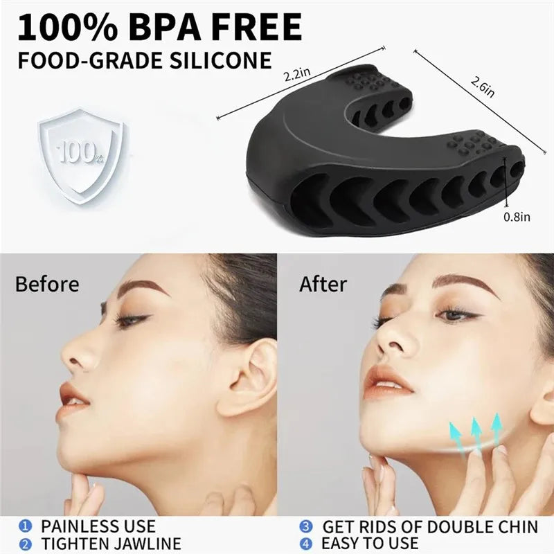 U Shape Jaw Exerciser New Facial Pop N Go Mouth Jawline Face Fitness Muscle Chew Ball Bite Breaker Training Equipment Beauty World Shop