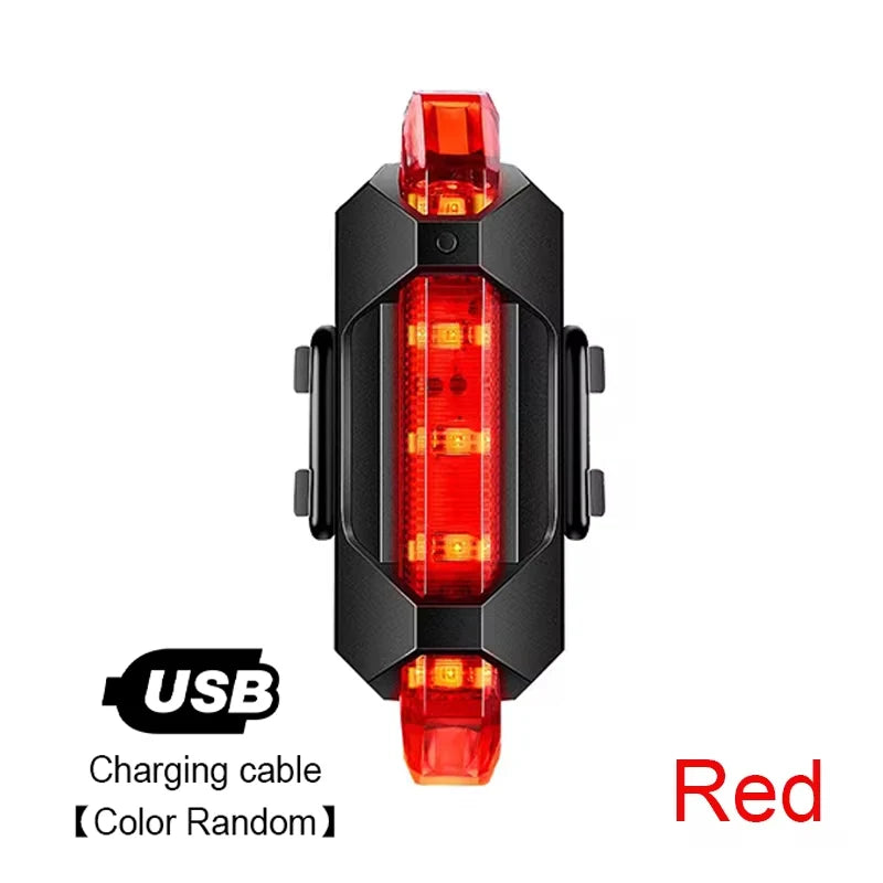 Bike Light Set Front Light with Taillight USB Rechargeable Easy to Install 3 Modes Bicycle Accessories for the Bicycle Road MTB Beauty World Shop