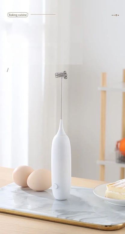 1PC Battery Model Handheld Egg Beater Froth Mixer Kitchen Automatic Coffee Milk Foaming Mixer Kitchen Whisk Tools Beauty World Shop