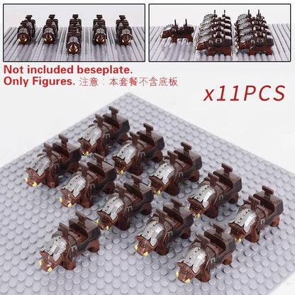 Medieval Military Sets Cavalry Figures War Horse Animals Building Blocks Parts Knight Weapons Accessories Toys for kids gifts Beauty World Shop