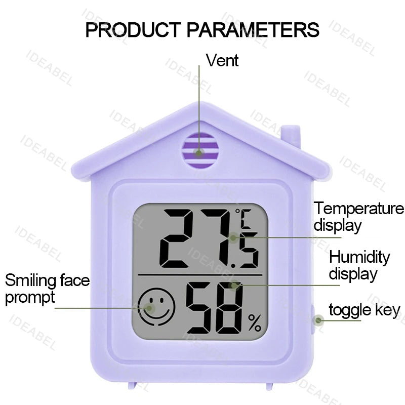 LCD Digital Thermometer Hygrometer Indoor Room Electronic Temperature Humidity Meter Sensor Gauge Weather Station For Home ﻿ Beauty World Shop
