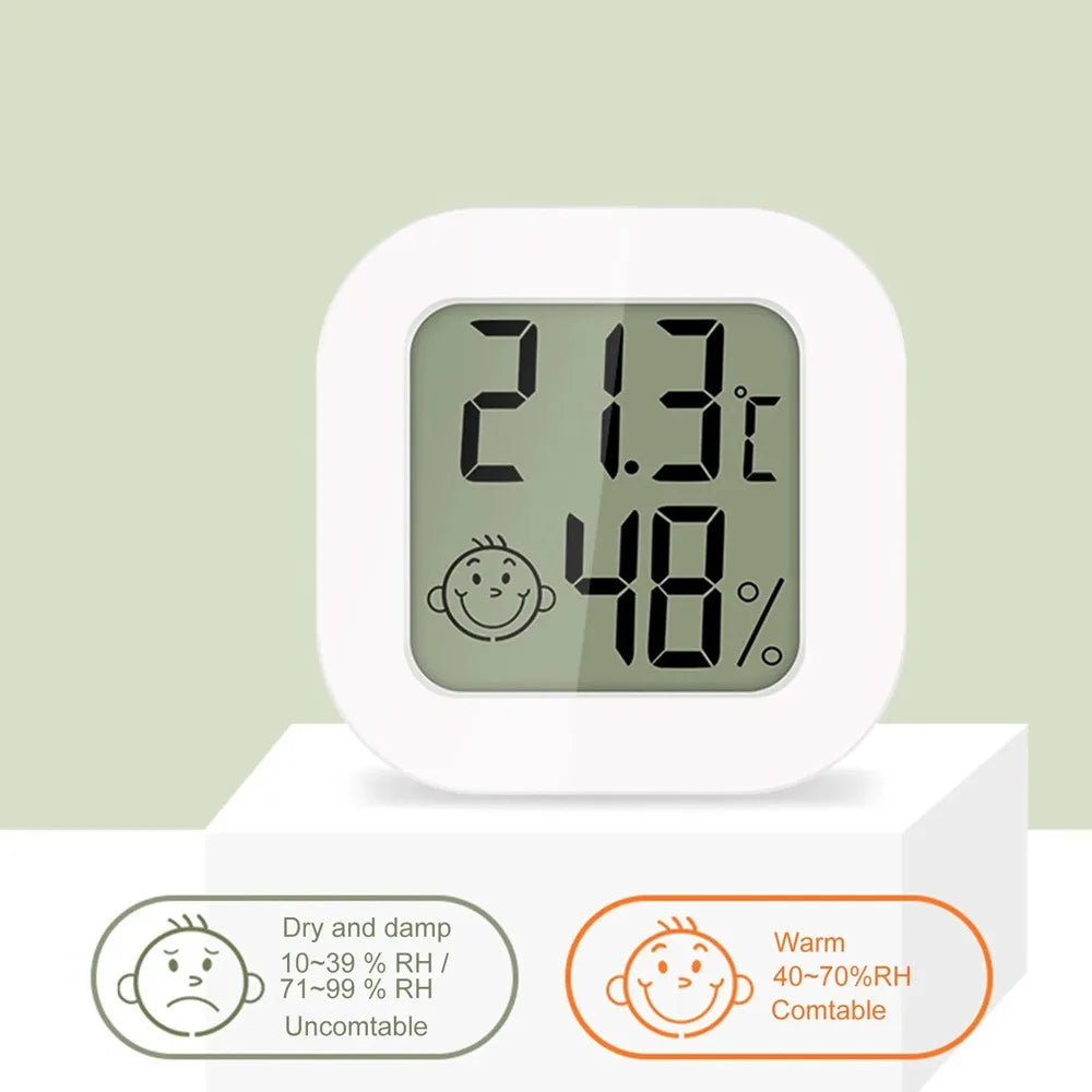 Digital Thermometer Hygrometer Indoor Room Temperature LCD Electronic Humidity Meter Sensor Gauge Weather Station For Home Beauty World Shop