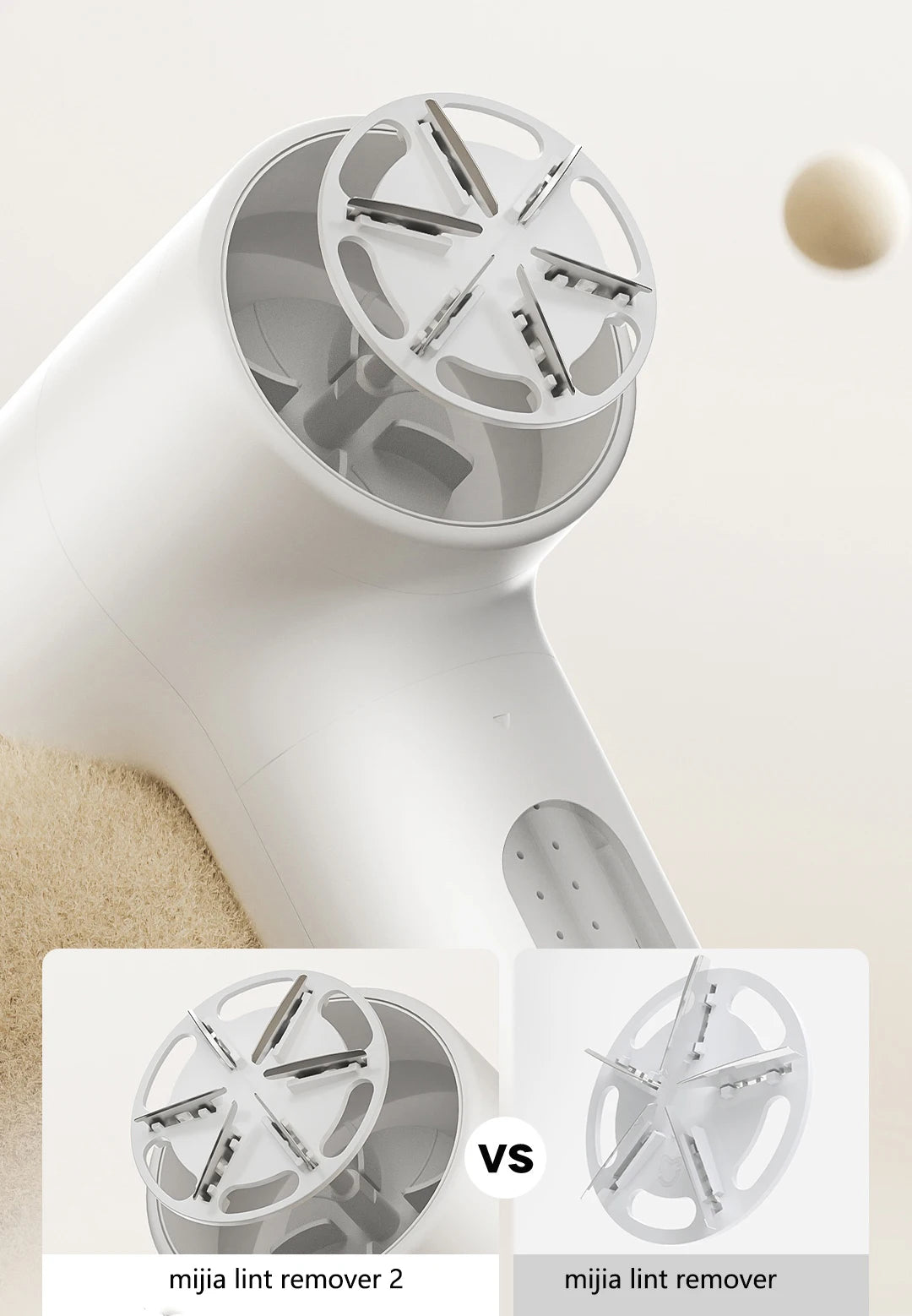 2025 New Mijia Lint Remover 2 Clothes Rechargeable Fuzz Pellet Fabric Shaver Trimmer Machine Hair Balls Removers Portable Beauty World Shop