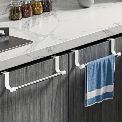 Wall Mounted Kitchen Cabinet Towel Rack - A Space Saving Cloth Rack Suitable for Homes and Bathrooms,No Drilling Required Beauty World Shop