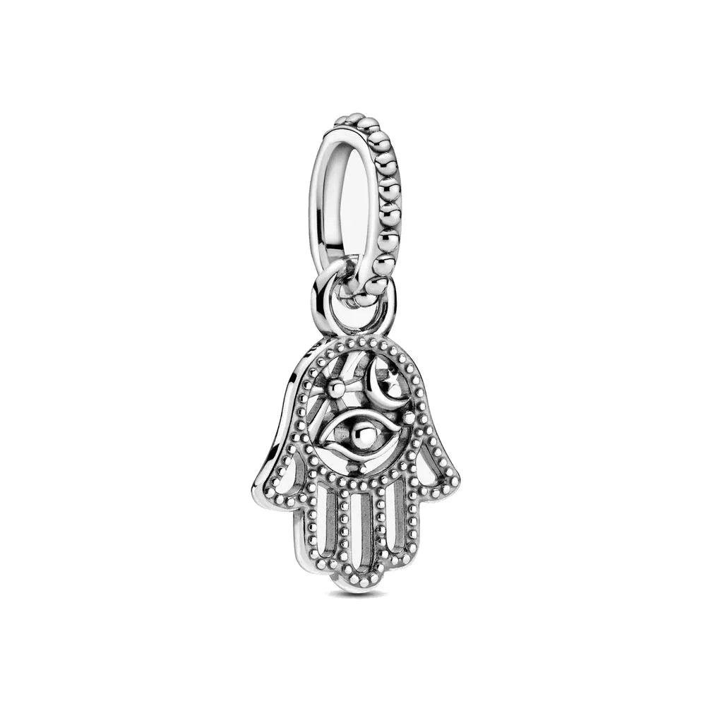 2025 New S925 Silver Spring Ball Bear Cross Pendant Suitable for Original Bracelets DIY Accessories Women's Charm Jewelry Gifts Beauty World Shop