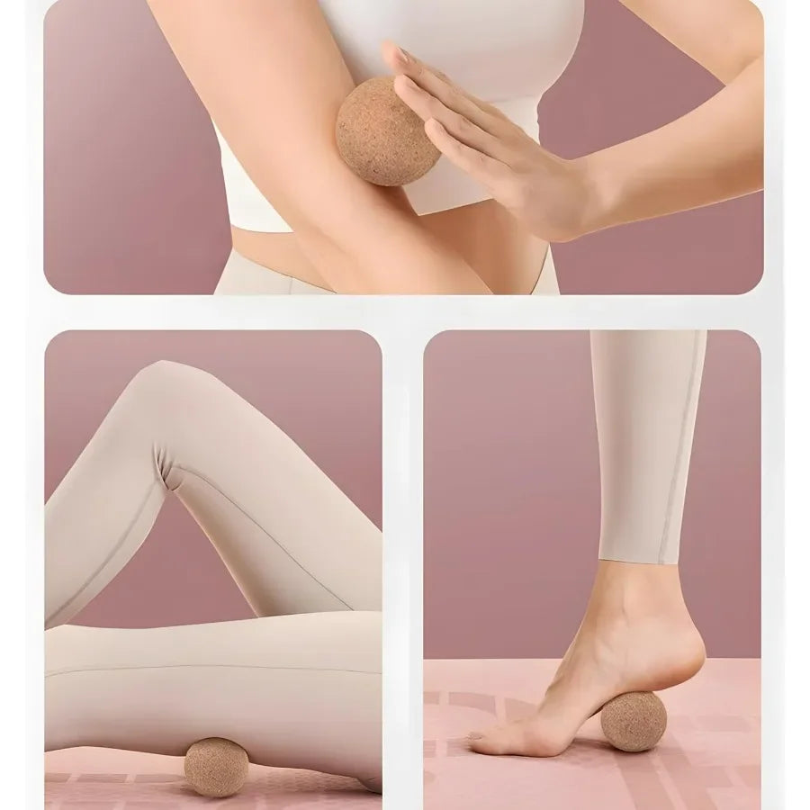Cork Massage Ball for Muscle Relaxation, Deep Tissue Massager for Back & Shoulders, Portable Self-Care Tool Beauty World Shop