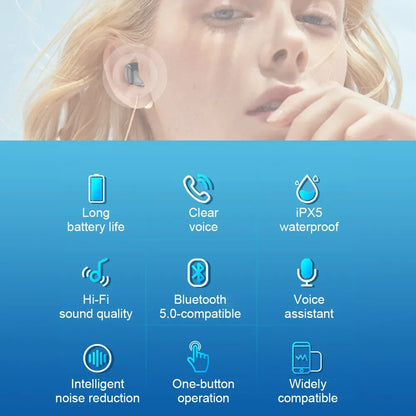 X6 Single-Side Headset Mini Bluetooth Sports Invisible Headset Car Single-Ear In-Ear 5.0 Small Headset Beauty World Shop