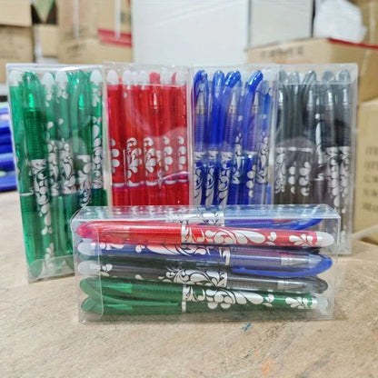 Boxed Multicolor Erasable Gel Pens, Medium Tip 0.5mm, Smooth Writing, Suitable for Office and Everyday Use, Christmas Present Beauty World Shop