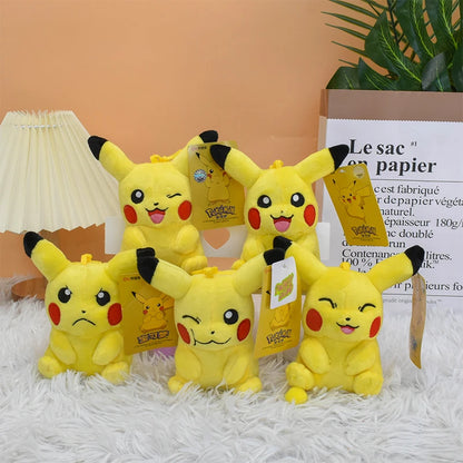 Pikachu Plush Keychain Cartoon Toys Charmander Psyduck Squirtle Snorlax  Doll Kids Kawai Toy Gift 12Cm Beauty World Shop