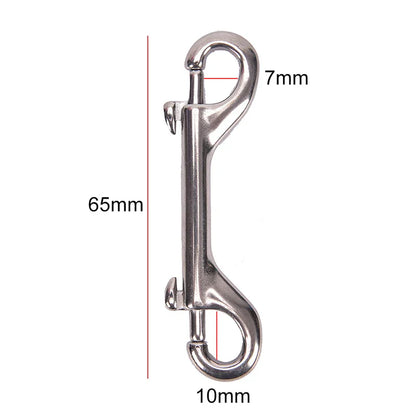 65mm 90mm 100mm 115mm Double Ended Scuba Diving Hook Stainless Steel Eye Bolt Snap Hook Quick Draw Link Carabiner Beauty Trend Shop