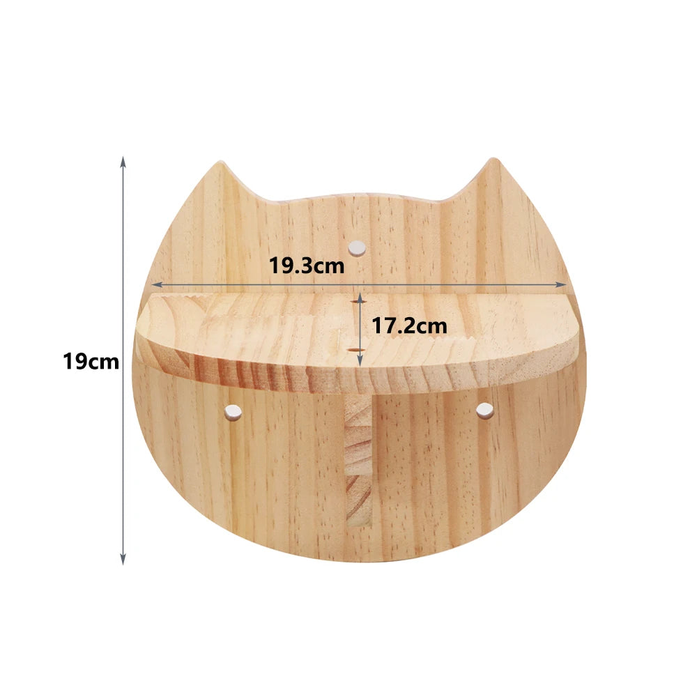 Cat Wall Climbing Shelf Steps Ladder Scratching Post Scratcher Bed Hiding House for Cats Tree Tower Pet Furniture Accessories Beauty World Shop