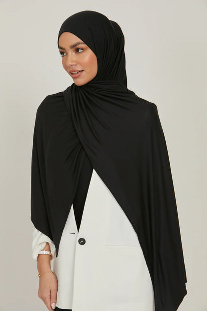 Muslim Jersey Hijab Scarf Women Long Solid Color Head Wrap For Women Hijabs Scarves Ladies Muslim Veil Jersey Hijabs Beauty World Shop