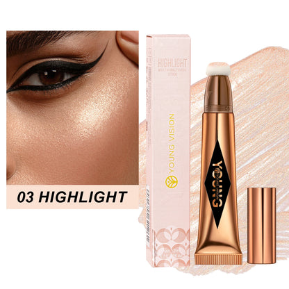 Multifunctional Liquid Blush Face Contour Highlight Eye Shadow Stick durable waterproof silky all-in-one creamy texture Beauty World Shop