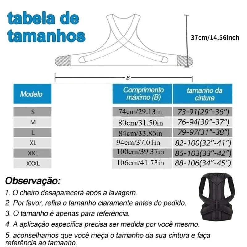 Reinforced Belt Lumbar Column Posture Corrector Vest  Adjustable Back Support Strap Shoulder Spine Brace Neck Stretcher Trainer Beauty World Shop