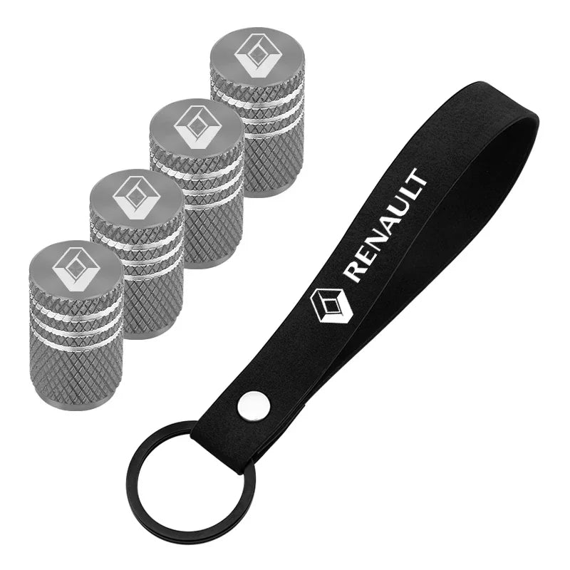 Car Keychian Tire Valve Caps Stem Case For Renault koleos duster megane 2 logan clio Auto interior Accessories Beauty World Shop