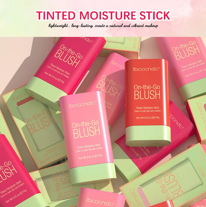 Make Up Functional Blush Stick Easy Color Rouge Blusher Cream Waterproof High Color Rendering Brightening Skin Tone Hot Beauty World Shop
