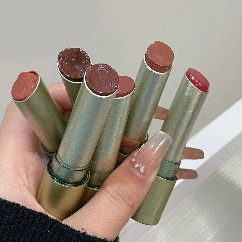 HERORANGE Heart-Shaped Moisturizing Lipstick: Mirror-Like Shine with Hydrating Formula - Natural Look for a Dewy, Radiant Finish Beauty Trend Shop