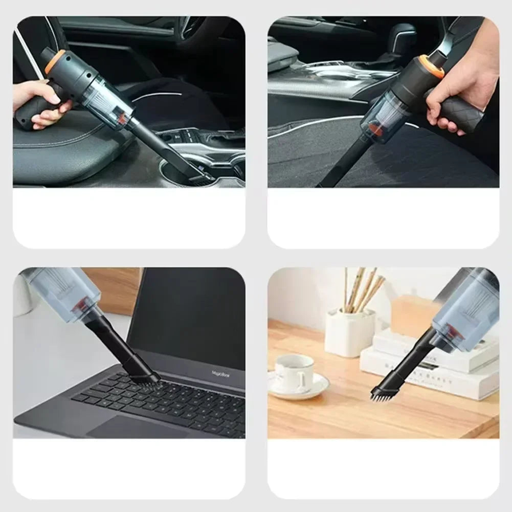 2990000PA Wireless Car Vacuum Cleaner Wet Dry 120W Cordless Handheld Auto Vacuum High Power Cleaner For Home Office 2026 New Beauty World Shop