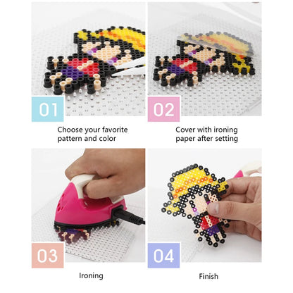 2000 pcs/Bag 2.6mm Hama Beads Puzzle Perlen Iron Beads Diy Perler Fuse Bead Intelligence Educational Toys Beauty World Shop