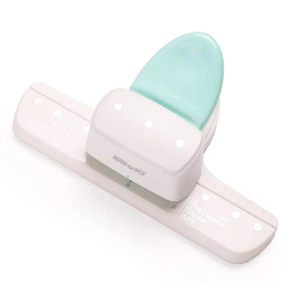 HTMCK  Adjustable 3-Hole Paper Punch for A5 A6 A7 Size - 8 Sheet Capacity Daily Planner Loose Leaf Hole Punch for Notebooks Beauty World Shop