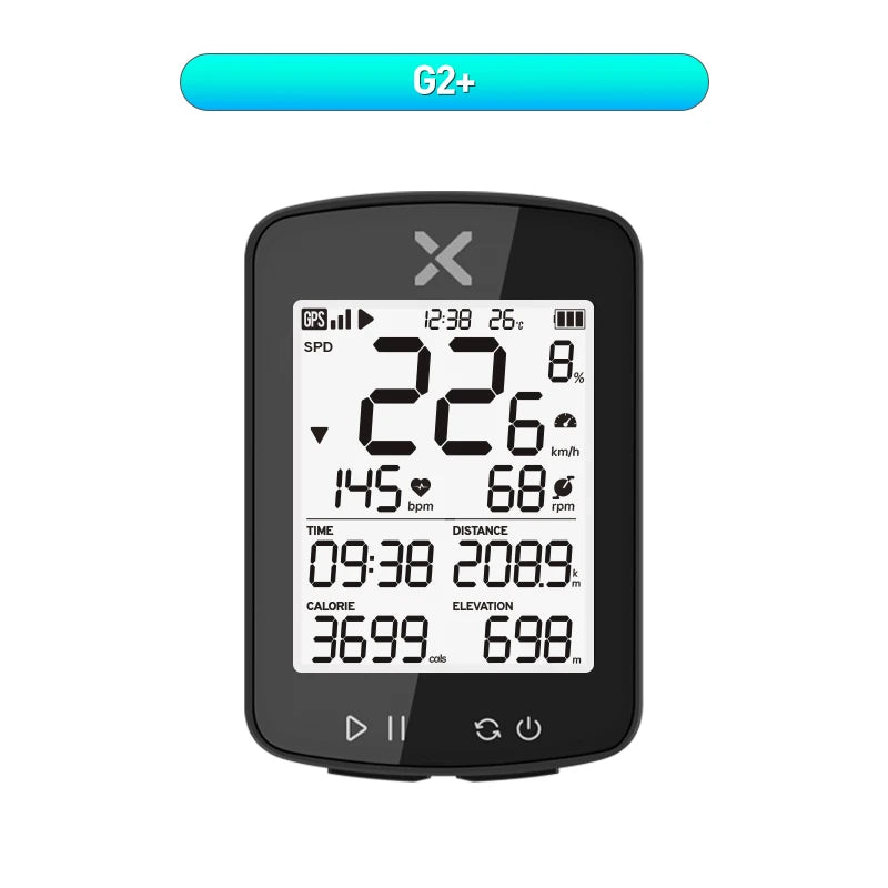 XOSS G2 Plus Bike Computer Wireless GPS Cycling Speedometer Waterproof ANT+ Cadence Speed Smart Bicycle Odometer Roadbike MTB Beauty World Shop
