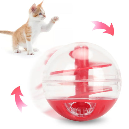Cat Food Dispensing Ball  Cat Treat Dispensing Ball Bite Resistant Interactive Pet Slow Feeder Puzzle Ball for Kitten Beauty World Shop