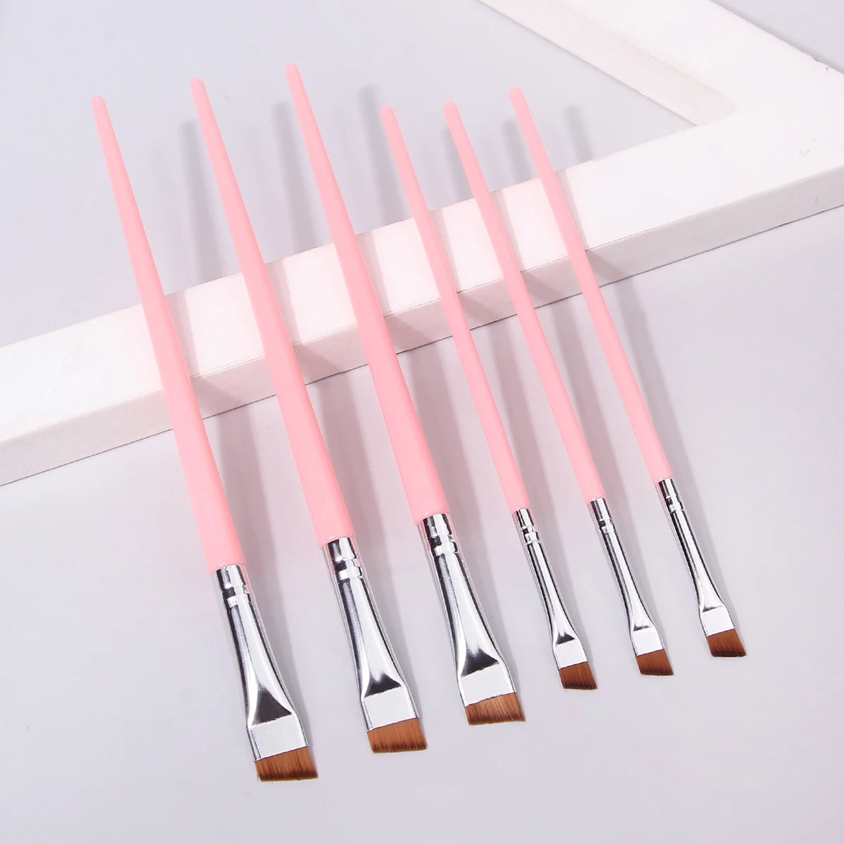 6 Pcs popular eye makeup brush high-end ultra-fine thin bevel brush eyeliner brush eyebrow dyeing beauty makeup tools Beauty World Shop