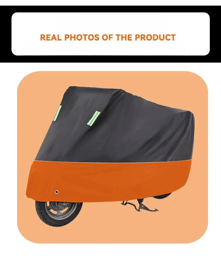 Bike Cover for Motorcycle Waterproof Outdoor All Season with Night Reflective Lock Holes Sun protection Scooter Bicycle Cover Beauty World Shop
