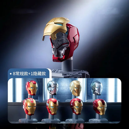 MORSTORM Tony Stark Iron Man Helmet MK7 MK15 MK46 MK85 MK42 MK21 MK 16 Anime Figure Model Assembly Toys Blind Box Christmas Gift Beauty World Shop