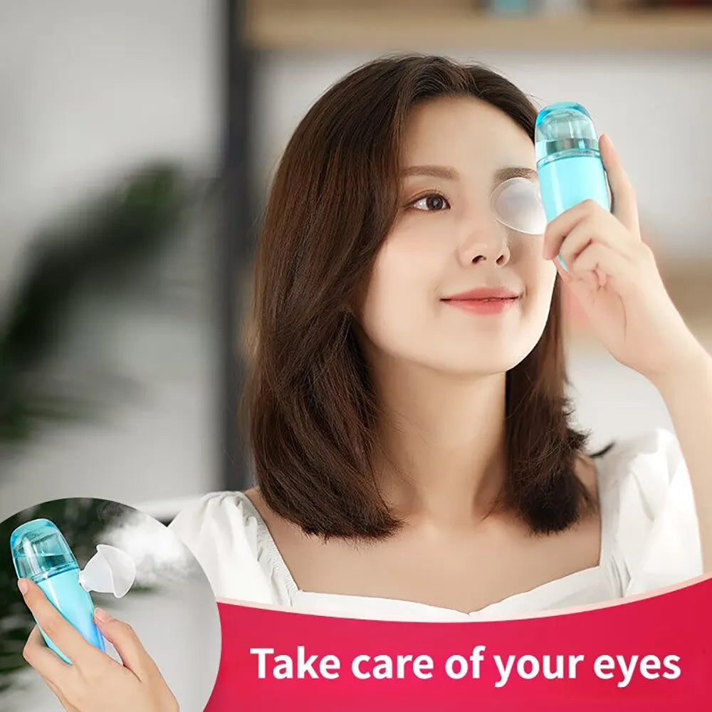 Eye Moistener Nano Spray Glasses Dry And Astringent To Relieve Fatigue Portable Usb Charging Eyewash Dry Eye Atomization Beauty World Shop