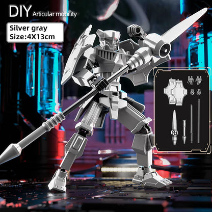 Multi-Jointed Movable Shapeshift Robot Warrior 3D Printed Knight Mannequin Dummy Toys Kids Adults Parent-children Games gifts Beauty World Shop