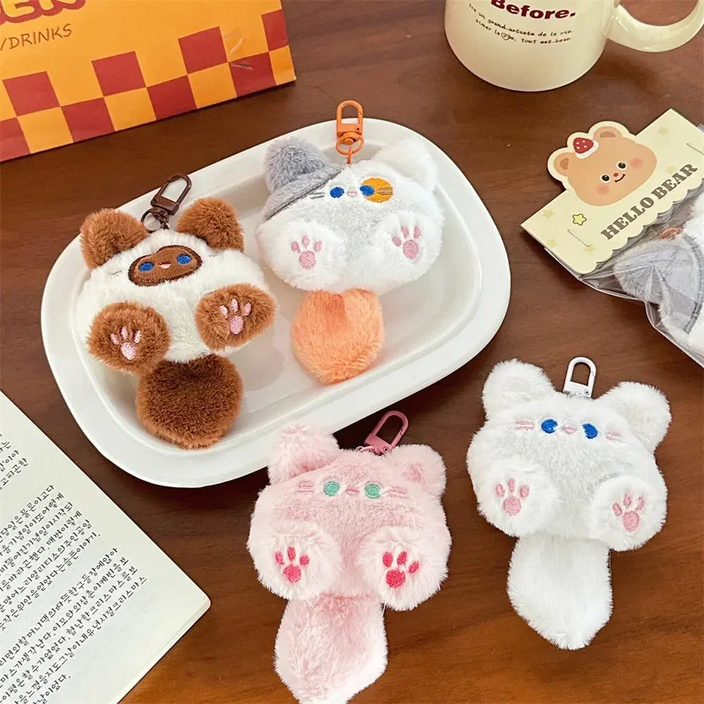 Adorable Soft Plush Cat Keychain – Cute Backpack Charm for Girls, Couples Gift, Bag & Purse Decoration Beauty World Shop