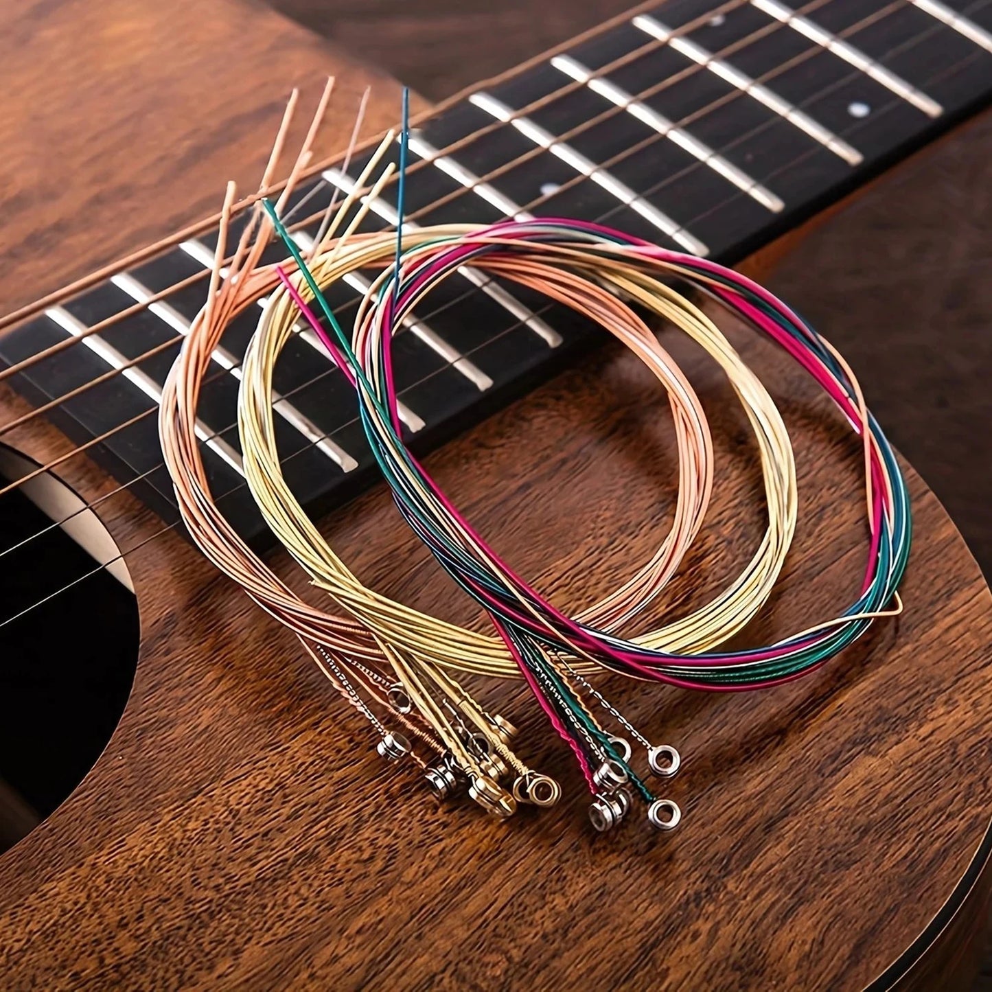 6Pcs/Set High-Quality Acoustic Guitar Strings - Replacement Guitar Strings, Premium Guitar Accessories Beauty World Shop