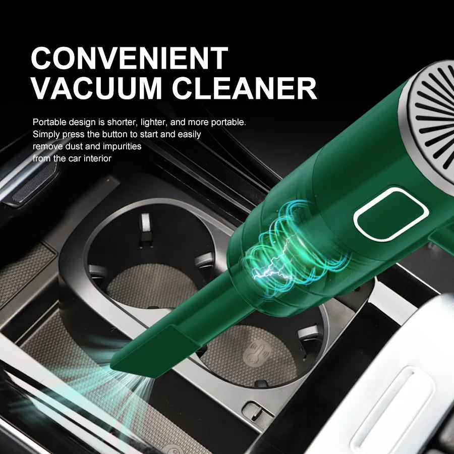 ABS Car Vacuum Cleaner Portable Powerful Wireless Vacuum Cleaner Home Carpet Cleaner Home Appliance Mini Cleaning Machine Beauty World Shop