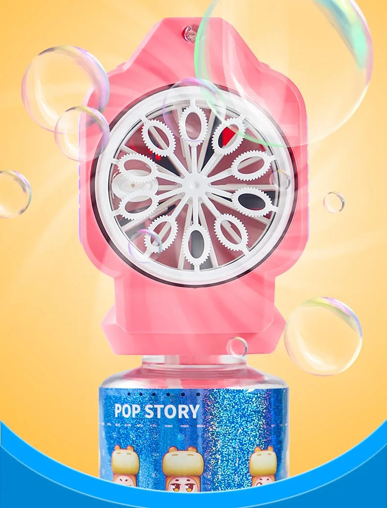 Children Bubble Gun Toy Astronaut Fully Automatic Bubble Machine Bubbles Gun Outdoor Game Fantasy Toy for Boys Girls Gifts Beauty Fashion