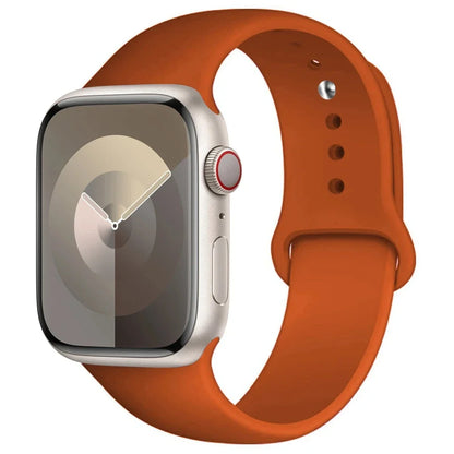 Silicone Band For Apple Watch strap 44mm 45mm 40mm 41mm 42-38mm 45 mm sport bracelet iwatch series 8 7 6 5 4 3 SE 9 Ultra 2 49mm Beauty World Shop