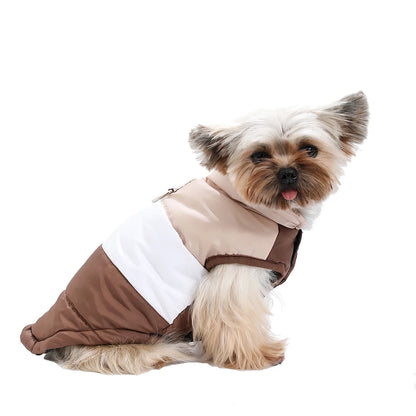 Dog Clothes For Autumn Winter Warm Pets Jacket With D-ring Outdoor Waterproof Puppy Vest Coat For Small Medium Dogs Yorkshire