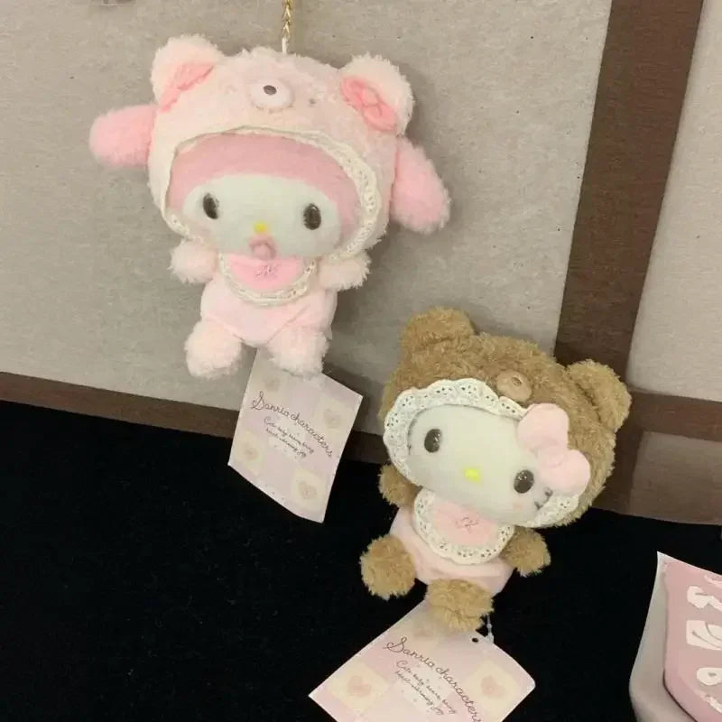 Kawai Latte Kuromi My Melody Cinnamoroll Nipple Baby 10Cm Plush Doll Pendant Ornaments Cute Gift Beauty World Shop