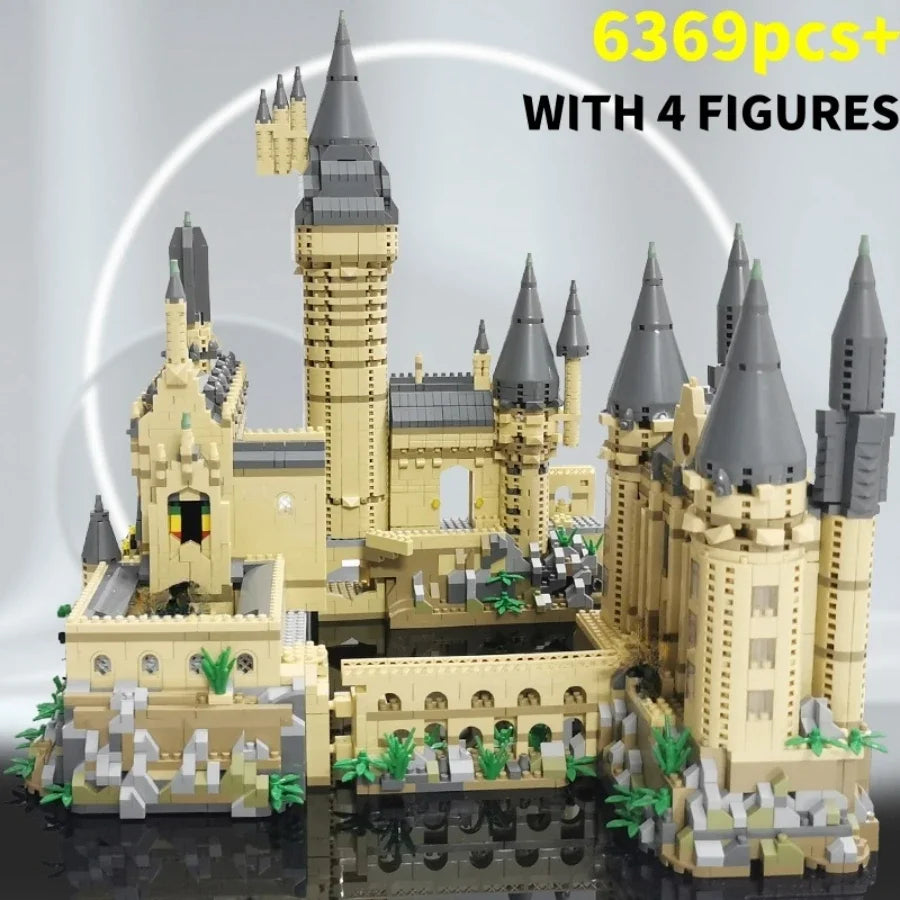 New Magic Hogwarts Castle Micro Building  Blocks Street View Architecture Creative MOC Model Kit  Kids Christmas Birthday Gifts Beauty World Shop