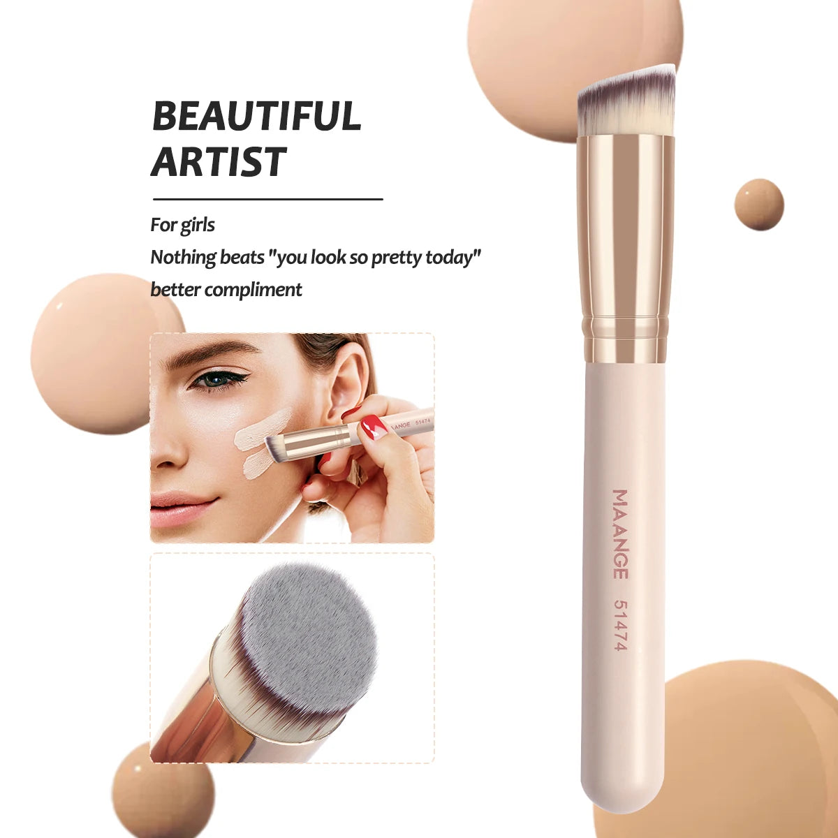MAANGE 7pcs/set Makeup Brushes for Cosmetic Foundation Powder Concealer Blush Brush Blending Soft Bristles Beauty Tools Beauty World Shop