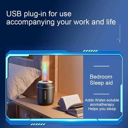 HOMEFISHMini Air Humidifier Usb Aroma Diffuser Essential Oil Purifier Cool Mist Sprayer  Home BedroomLED Desktop humidificador Beauty World Shop