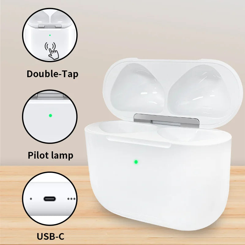 Replacement Charging Case for AirPods 4 - Compatible with Original Earbuds, Functions Like Genuine Case, For Authentic AirPods 4