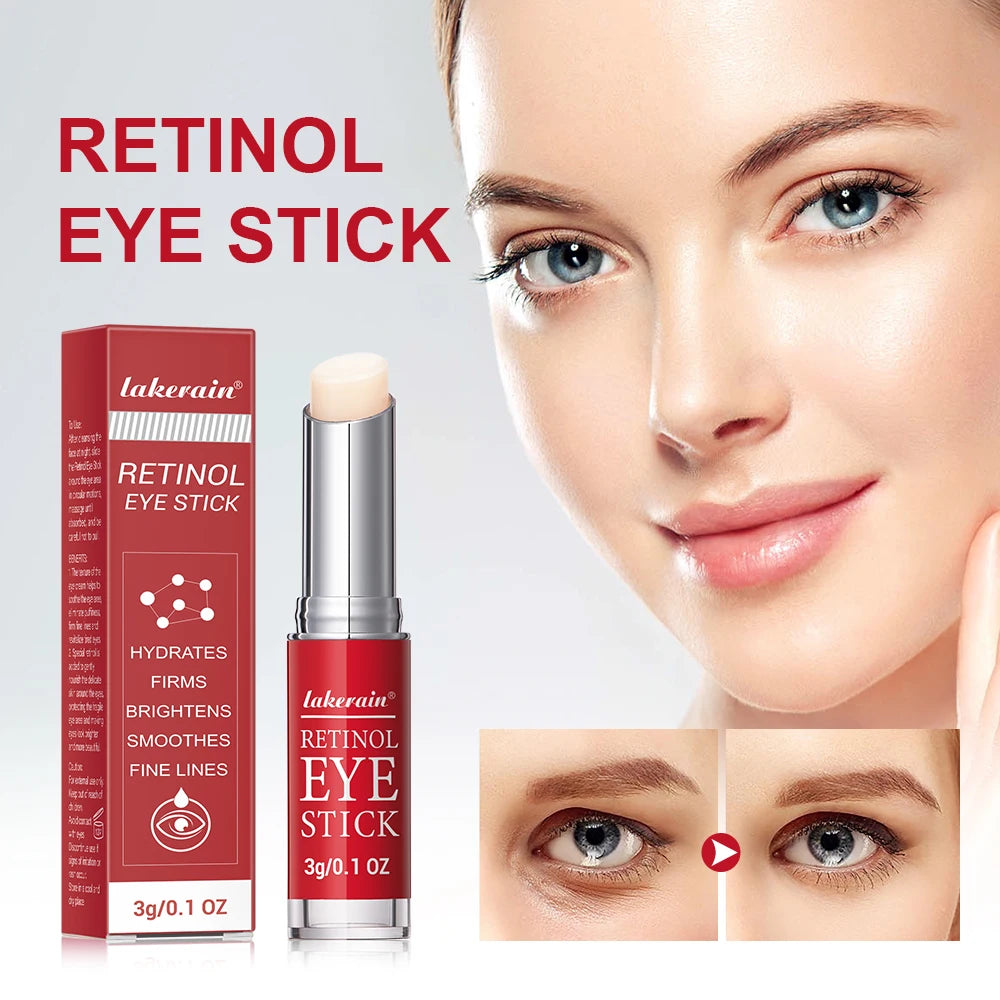 Lakerain Retinol Eye Cream Stick Moisturizing, firming Removing Eye Bags Lightening Lines And Smoothing Dark Circles Eye Cream Beauty World Shop