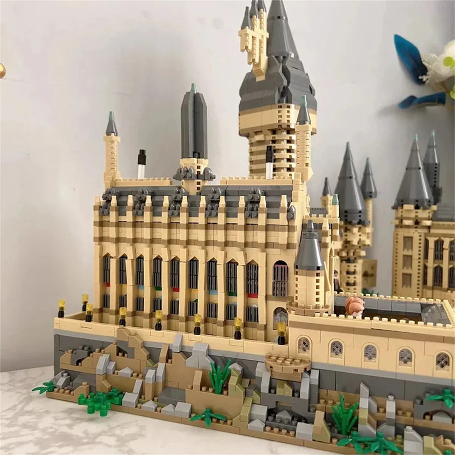 New Magic Hogwarts Castle Micro Building  Blocks Street View Architecture Creative MOC Model Kit  Kids Christmas Birthday Gifts Beauty World Shop