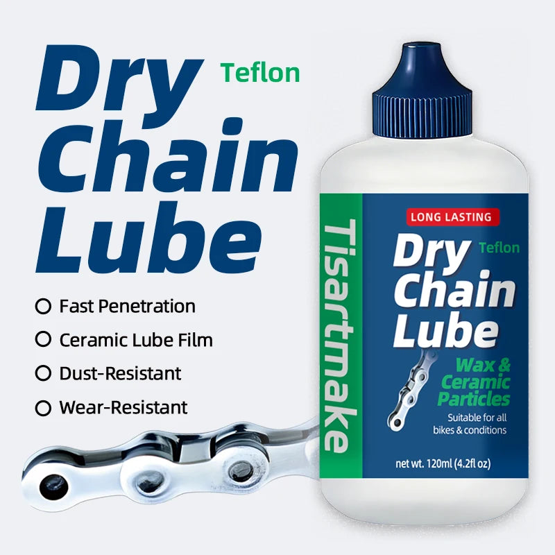 120ML Bicycle Chain Waxy Maintenance Oil Squirt MTB Road Bike Waxy Dry Chain Gear Oil Lube Chain Fork Flywheel Bike Accessories Beauty World Shop