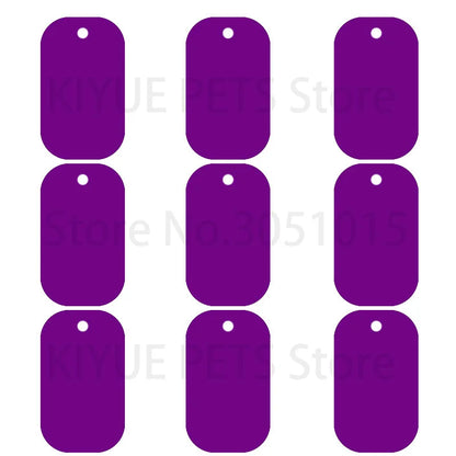 100Pcs Dog Tag Military Pet Id Tags Aluminum Name Pendant Blank Dog Tags Personalized Customized Dog Tag Beauty World Shop