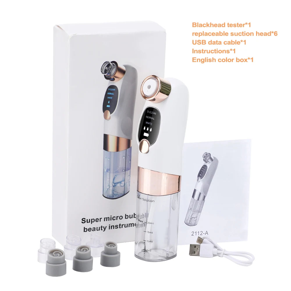 Electric Blackhead Remover Pore Vacuum Cleaner Facial Black Dots Vacuum Cleaner Acne Pimple Blackhead Removal Black Dots Remover Beauty World Shop
