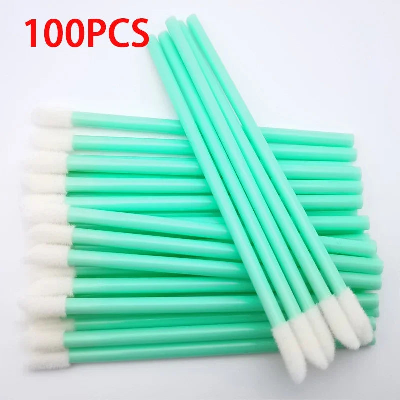 100PCS Lip Brushes Makeup Brush Eyelashes Extension Applicator Lipstick Wands Set For Woman Cosmetic Colourful Make Up Tools Beauty World Shop