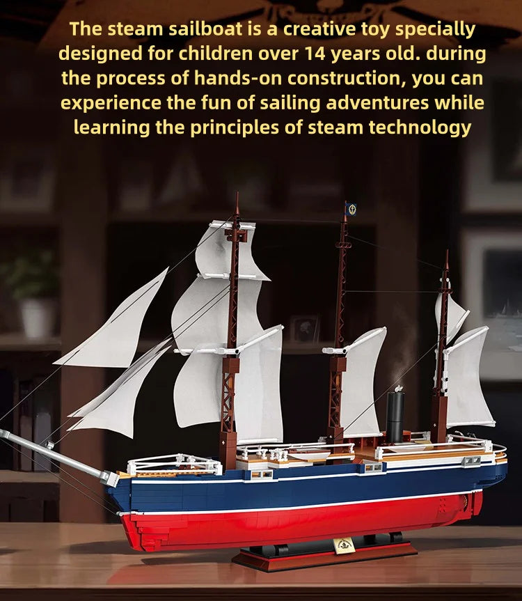 1424PCS Black Pirate Ship Building Blocks Skeleton Ghost Boat Model Assembly Bricks Toys Desktop Decoration Kids Holiday Gifts Beauty World Shop
